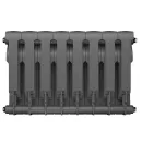 Биметаллический радиатор Royal Thermo BiLiner 350 /Silver Satin (8 секций)