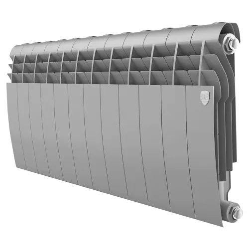 Биметаллический радиатор Royal Thermo BiLiner 350 /Silver Satin (12 секций)