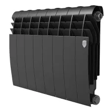 Биметаллический радиатор Royal Thermo BILINER B 350 Чёрный (8 секций)