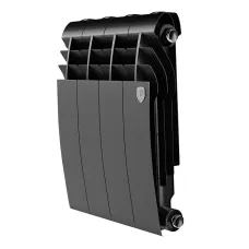 Биметаллический радиатор Royal Thermo BILINER B 350 Чёрный (4 секции)