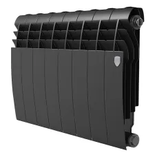 Биметаллический радиатор Royal Thermo BILINER B 350 Чёрный (10 секций)