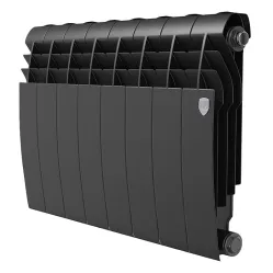 Биметаллический радиатор Royal Thermo BILINER B 350 Чёрный (10 секций)